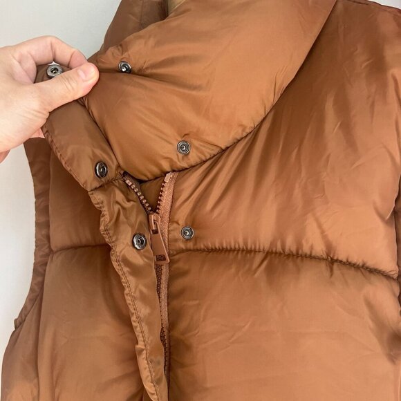 Cisono Womens Padded Vest Wind Resistant Small in Camel Brown - Picture 4 of 11